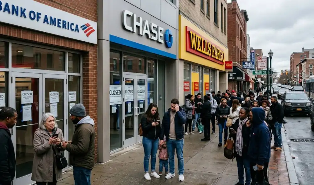 Confirman cierre masivo de bancos en Estados Unidos en noviembre 2026. Confirman cierre masivo de bancos en Estados Unidos en noviembre 2026.