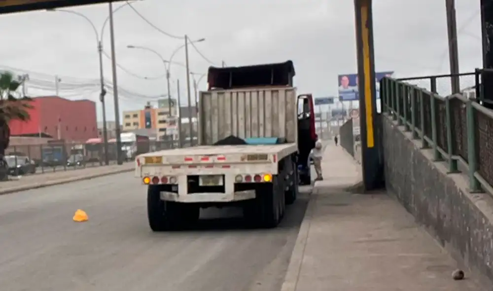 La víctima fue arrollada por un vehículo de carga pesada.