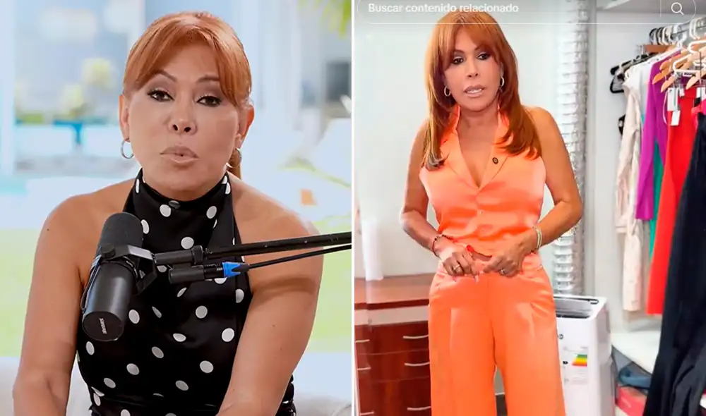 Magaly Medina continúa con sus actividades pese a estar con una fuerte infección intestinal. Foto: Composición LR/TikTok