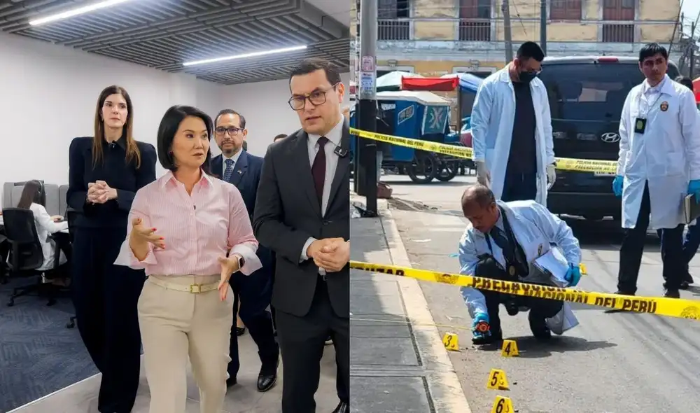 Keiko Fujimori visitó El Salvador bajo el argumento de importar soluciones para el avance del crimen organizado | Composición: LR.