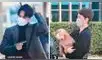 Kai y Sehun en exteriores del canal SBS.