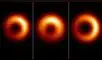 Evolución del agujero negro M87* a través de los años. Imágenes: EHT.