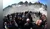 Environment NGOs, Alps protection associations commemorate dying glacier at on-site mourning ceremony