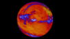 El nuevo registro climático pronostica un notable aumento de temperatura. Imagen: Mapa de calor sobre el Océano Pacífico (2014). Crédito: NASA.