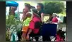 Captan a hombre tocando las piernas de una niña en plena calle