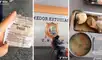Solo unos pocos minutos bastaron para que pudiera grabar a escondidas la hora del almuerzo en la emblemática universidad. Foto: captura de TikTok