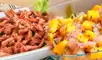 Ceviche de cecina y ceviche de mango. Foto:RecetasdePerú/Facebook/LaCarneNostraEirl