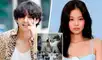 Taehyung y Jennie: es la segunda foto viral que reuniría a ambos artistas de k-pop. Foto: Newsen/YG