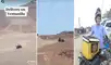 El repartidor es un capo recorriendo los cerros de Ventanilla.