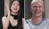 Jisoo, actriz y cantante del famoso grupo de k-pop BLACKPINK, entrevistó al jugador noruego del Manchester City, Erling Haaland, para Coupang Play