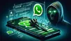 Imagen de un smartphone mostrando señales de una cuenta de WhatsApp comprometida, con mensajes no autorizados y símbolos de hacking, simbolizando la importancia de proteger la privacidad