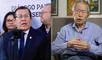El presidente del Congreso no cuestionó que Alberto Fujimori reciba el beneficio de pensión vitalicia. Foto: composición La República.