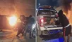 Pobladores de Sullana detienen a ladrón para golpearlo y luego le prenden fuego a su moto