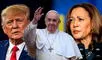 Papa Francisco critica a Trump y a Harris y asegura que los estadounidenses elegirán "entre el menor de dos males"