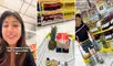 La joven se mostró impresionada al chocar su coche con una persona que no esperaba. Foto: composición LR/TikTok/@perusabebien
