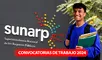 ¡Prácticas para egresados! Sunarp abre convocatoria de trabajo con sueldos de hasta S/1.100