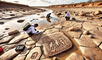 descubrimiento arqueológico en Brasil, petroglifos milenarios en la Amazonía, cambio climático en la Amazonía, grabados rupestres, río Negro, comunidades indígenas en Brasil, sequía extrema en la Amazonía, Jaime Oliveira, Instituto de Patrimonio Histórico