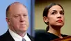 Homan acusó a Ocasio-Cortez de obstaculizar la labor de las autoridades de Estados Unidos. Foto: The Intercept / The Guardian