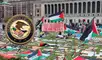 Las protestas en la Universidad de Columbia comenzaron en 2023, cuando estudiantes y profesores criticaron la acción militar de Israel en Gaza. Foto: composición LR/ BBC