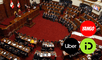 Un proyecto de ley en Perú podría transformar el funcionamiento de plataformas como DiDi, Uber, Cabify e InDrive. Foto: Composición LR/ Congreso del Perú, Uber y InDrive, Yango