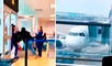 La pasajera no quería perder su vuelo, pero fue retenida por la seguridad del aeropuerto Jorge Chávez.