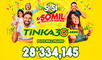 El sorteo de la Tinka se realiza todos los miércoles y domingos.
