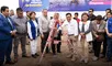 Primera piedra. El gobernador liberteño César Acuña Peralta inaugurando el inicio de la construcción del hospital de Virú a cargo de LC&EC, responsable del 50% de la obra, sin contar con experiencia. Foto: difusión