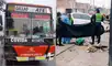 Joven muere tras ser atropellada por bus