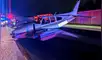 Avioneta se estrelló contra un auto en Estados Unidos durante aterrizaje de emergencia: solo se reportó heridos