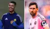 Cristiano Ronaldo lleva una temporada más que Lionel Messi superando la barrera de los 40 goles. Foto: composición de LR/Al Nassr/Inter Miami