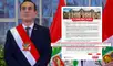 Comunicado original fue eliminado de las cuentas oficiales de la Presidencia del Perú