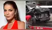 Laura Spoya sufrió accidente automovilístico. Foto: composición LR/difusión