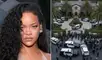 Rihanna se encontraba con sus hijos y pareja dentro de la residencia.