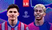 Julián Alvarez y Lamine Yamal estarán presentes en el duelo entre Atlético Madrid vs Barcelona. Foto: composición de Jazmin Ceras/GLR