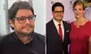 Gian Piero Díaz y su esposa