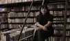 Rosa Chávez en la librería El Virrey de Miraflores.
