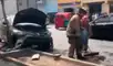 El vehículo impactó contra un pequeño árbol en la avenida Abancay.