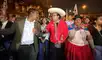 Roberto Sánchez encabezó la movilización en defensa del voto.