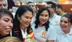 Naranjas. Izquierda, Keiko Fujimor con Lita Ferreyra, en Junin. Arriba, Milagros Ferreyra, también fue detenida.