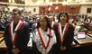 Colchado, Ruth Luque e Indira Huilca lucen un lazo negro en su vestimenta a minutos de mensaje a la Nación de Keiko Fujimori