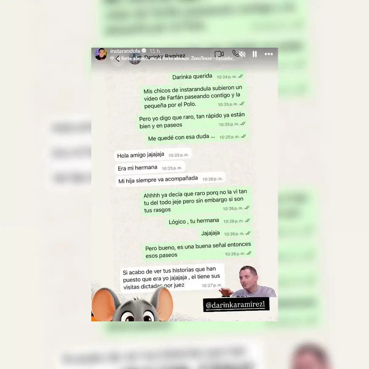 Darinka Ramírez revela porqué Jefferson Farfán fue visto con su hermana. Foto: Instagram.