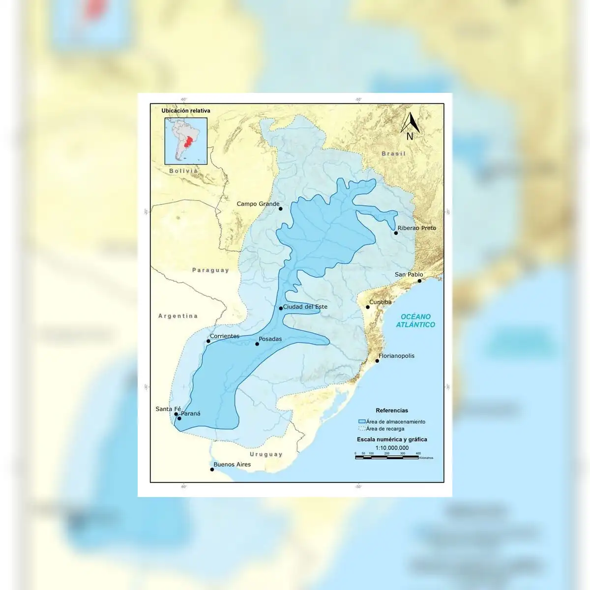 Así es el Acuífero Guaraní de América Latina. Foto: Aquabook