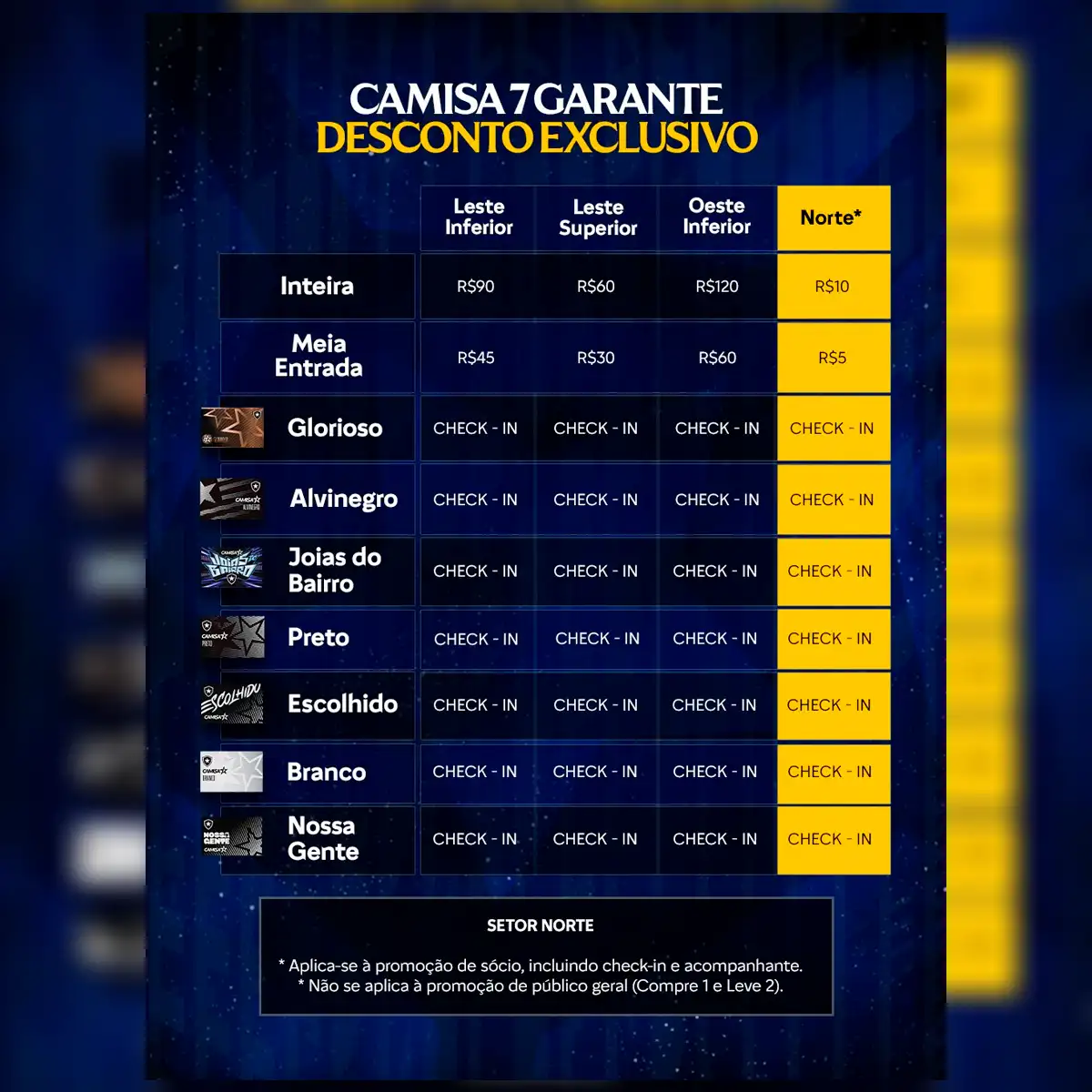 Precio de las entradas para el Botafogo vs Cienciano. Foto: Twitter/Camiseta número 7