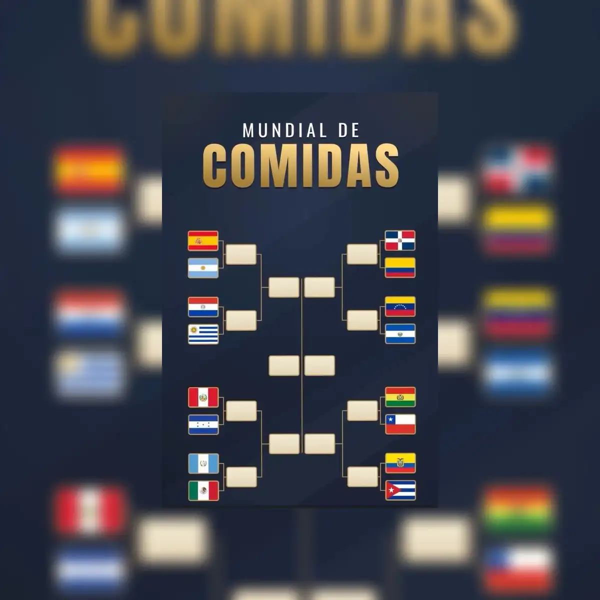 Países que participan en el Mundial de Comidas de Ibai.