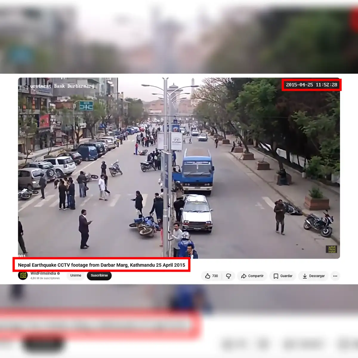 Video original. Foto: YouTube