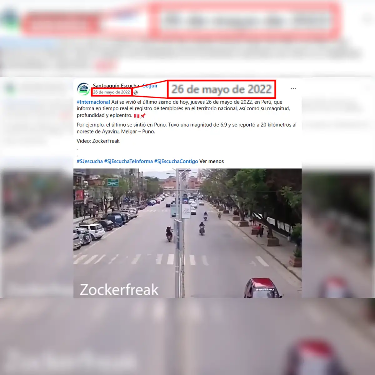 El video también se viralizó en 2022. Foto: Facebook