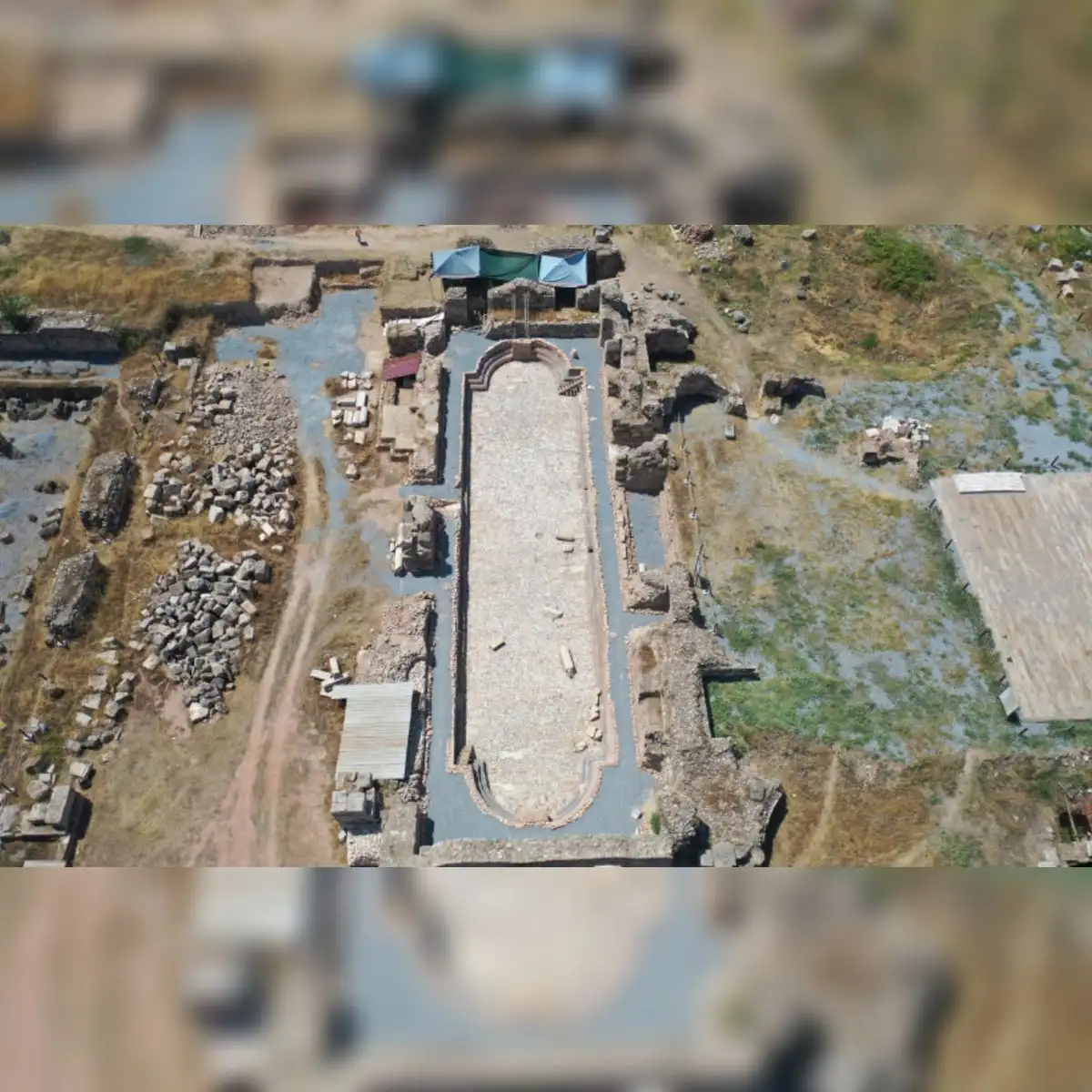Las dimensiones aproximadas de la piscina son de 37 metros de largo y 12 metros de ancho. Foto: X/@MehmetNuriErso