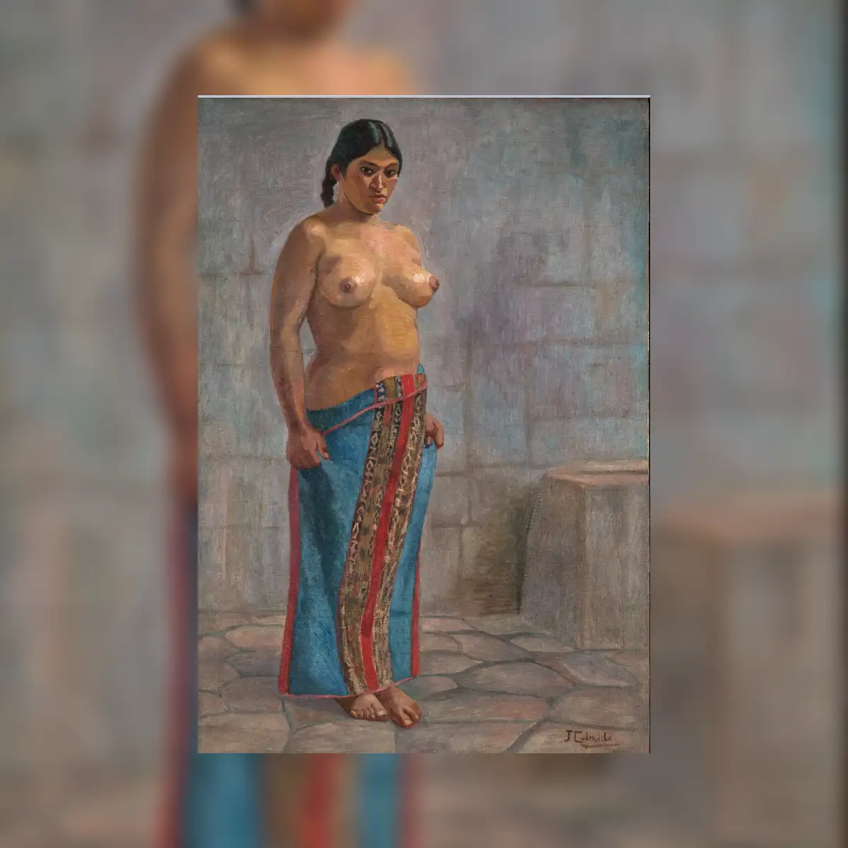 "Desnudo de india" (1925). Imagen: Fundación Julia Codesido y Estenós.