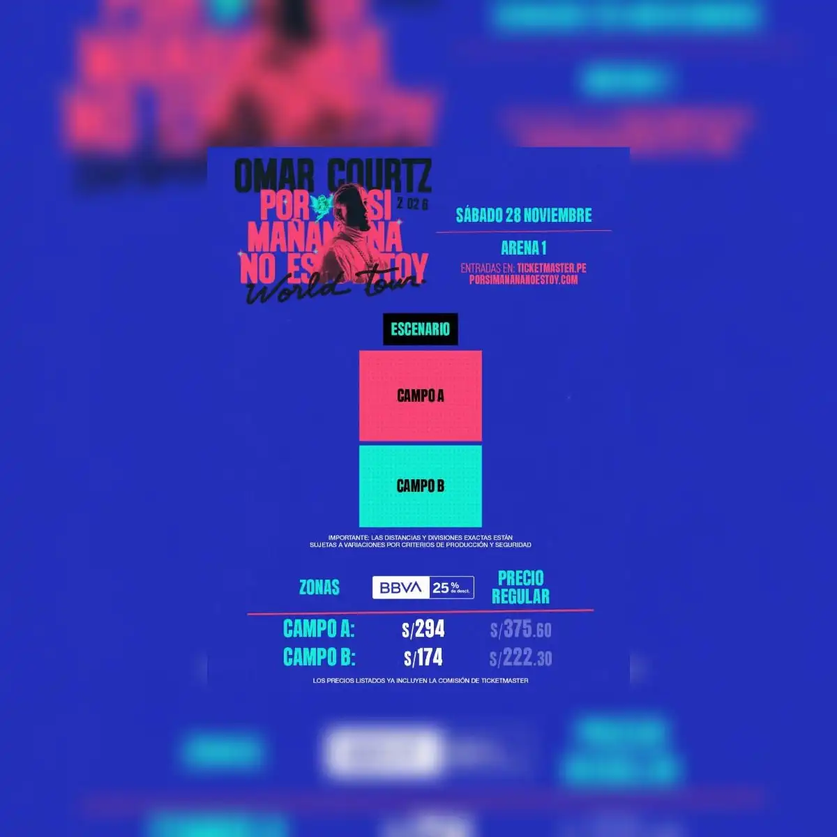 Las entradas para el espectáculo en Arena 1 estarán disponibles a partir del 26 de agosto, con descuentos de hasta el 25% en los precios.