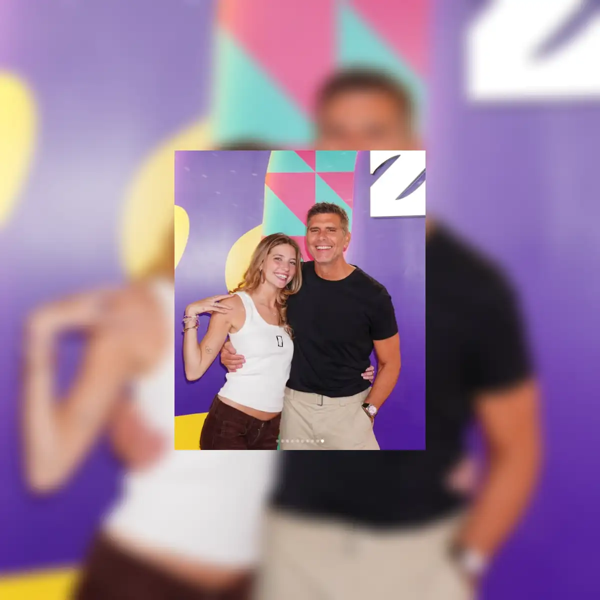 Christian Meier y Gia Meier en el programa 100 de Zaca TV. Foto: Instagram.
